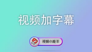 视频加字幕