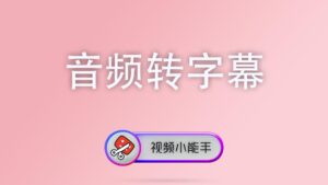 音频转字幕