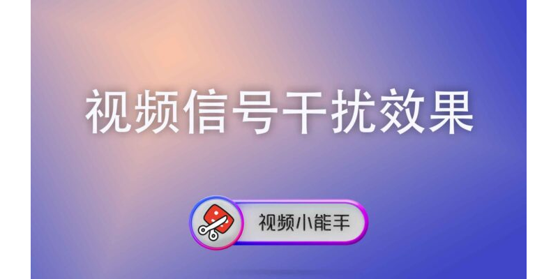 视频信号干扰效果