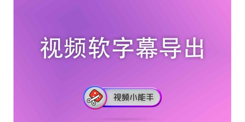 视频软字幕导出
